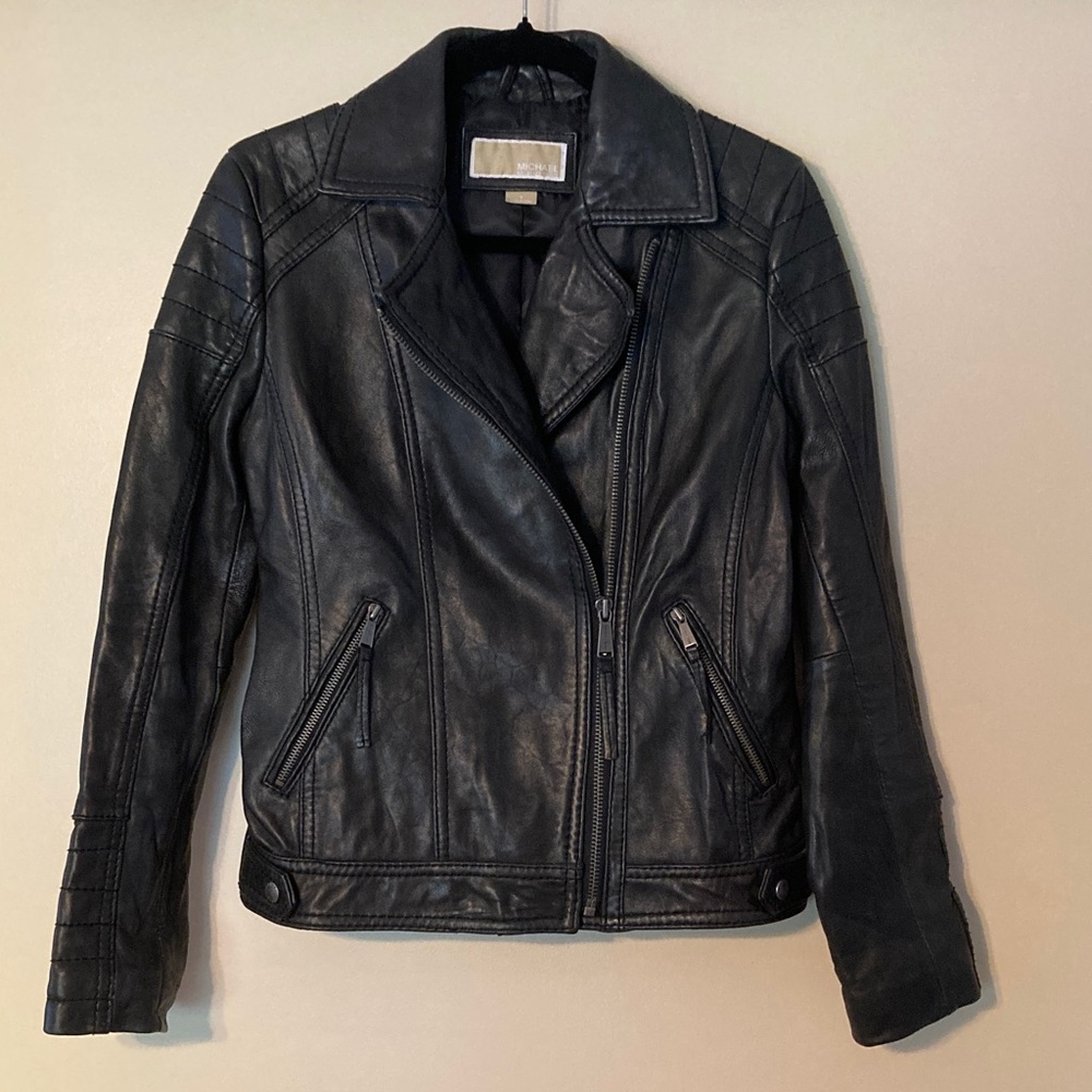 Michael Kors Black Leather Jacket